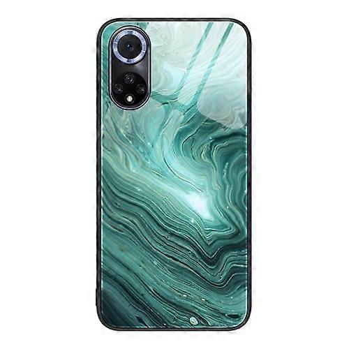 For Huawei Nova 9 Marble Pattern Glass Protective Phone Case