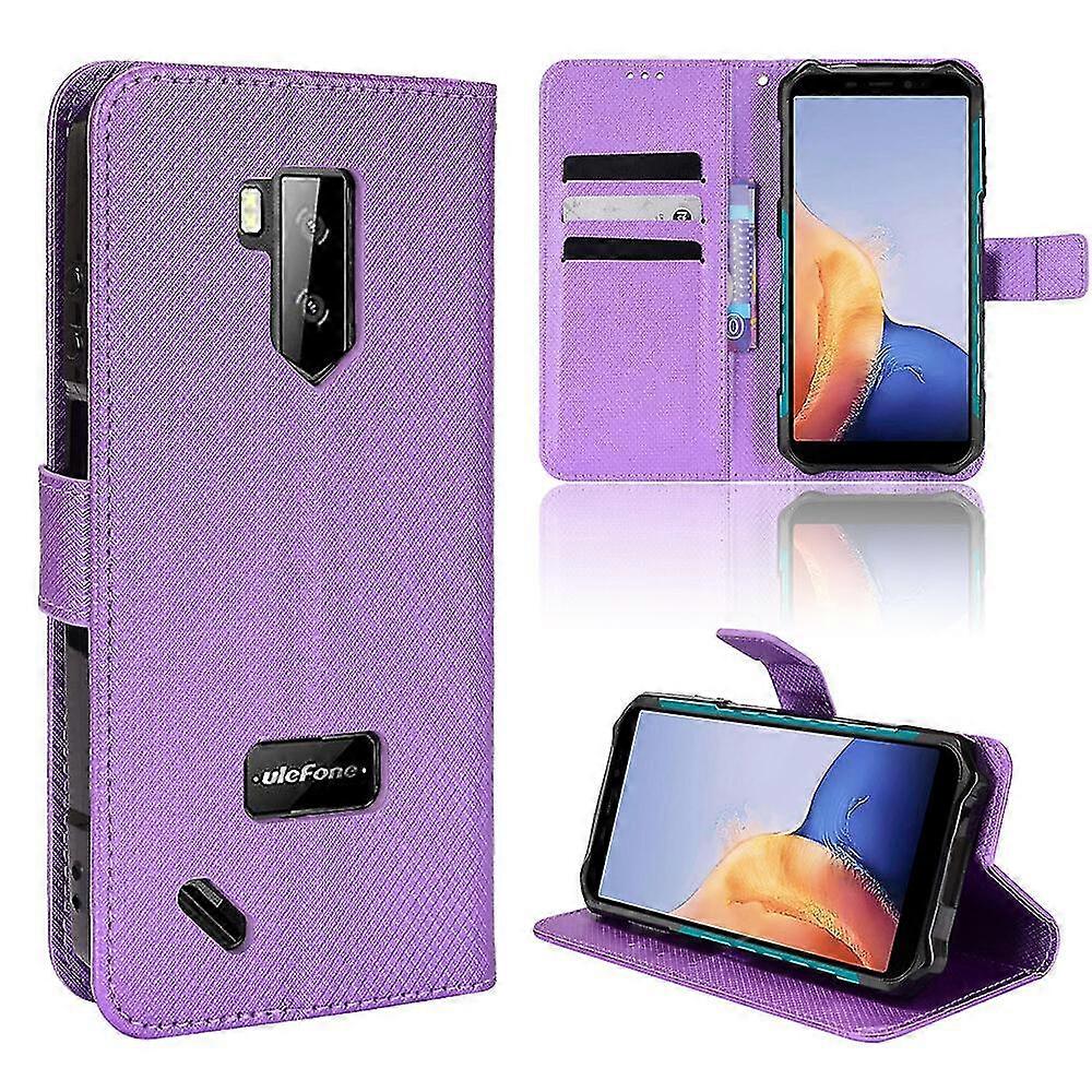 Compatible With Ulefone Armor X9 Wallet Case Diamond Pattern Pu Leather Cover With Magnetic Closure Card Slots -TZ
