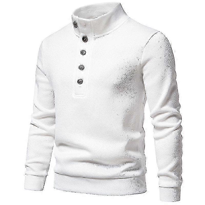 Herren Slim Fit Rollkragenpullover Casual Basic gestrickter Langarmpullover-YuJia