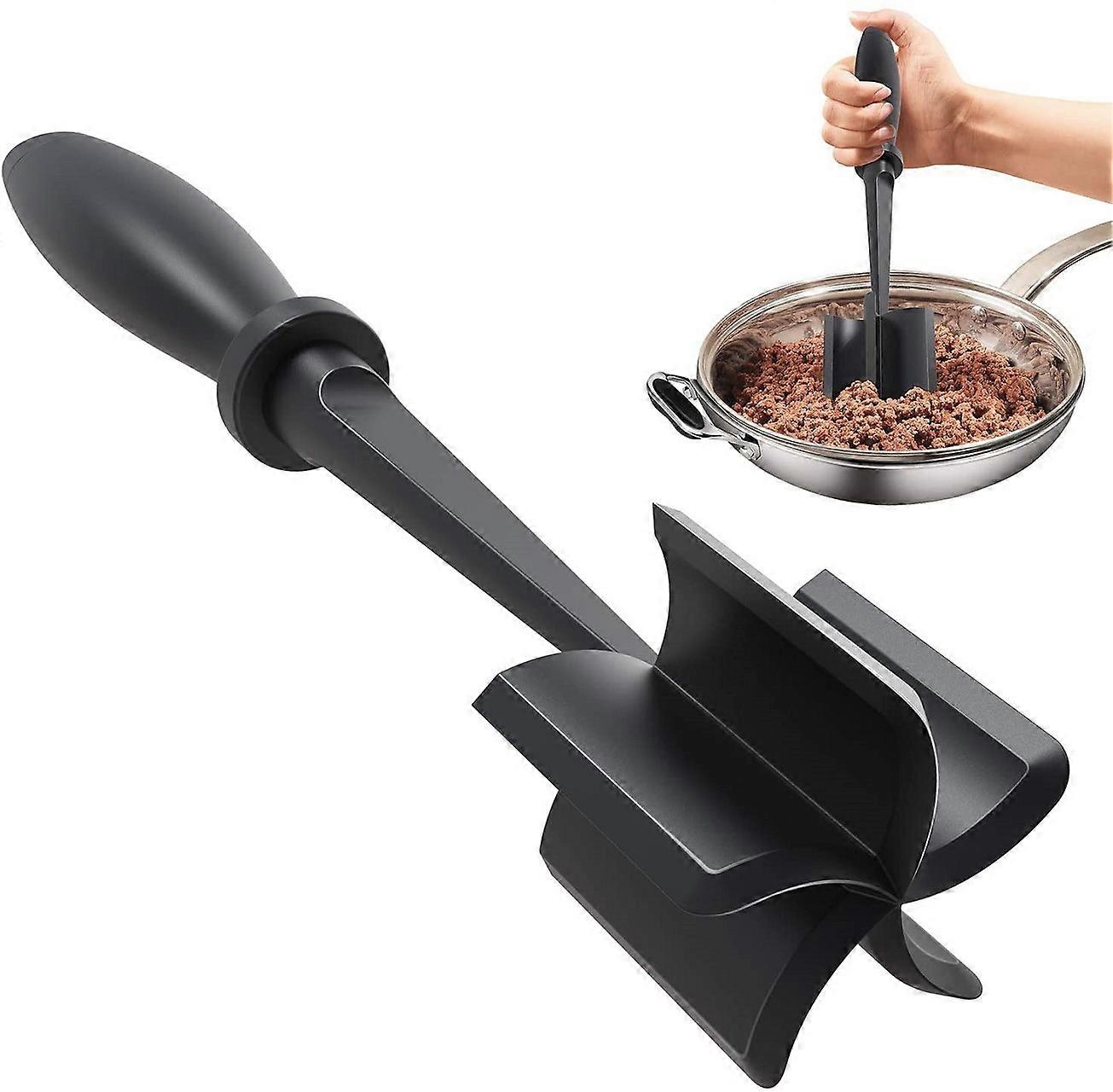 Effective Meat Grinder and Non-Stick Meat Pusher for Minced Meat Black 6.4*6.3*28cm