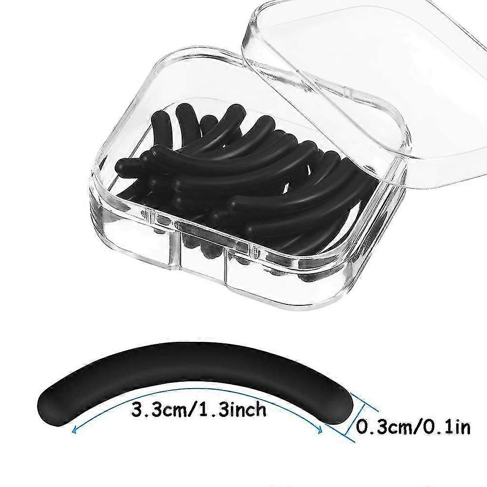24 Pieces Curler Refills Eyelash Curler Refill Pads Silicone Rubber