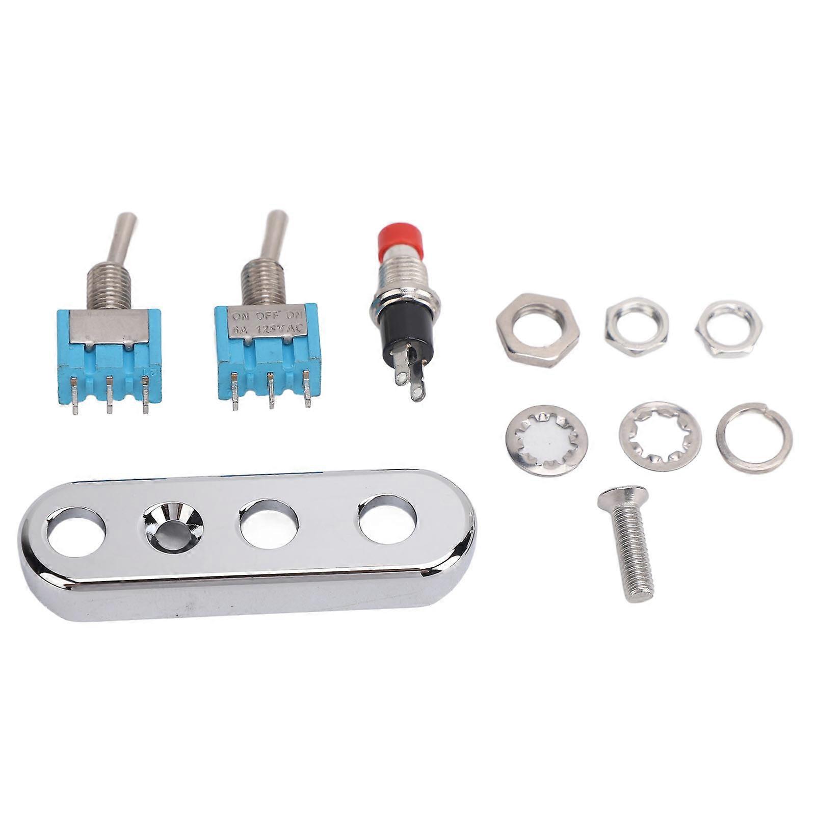 Handlebar Start Stop Switch Universal Self Resetting Motorcycle Kill Stop Toggle Switch for ATV UTV Dirt Bike Button Switch + 2 Gear/3 Gear Switch