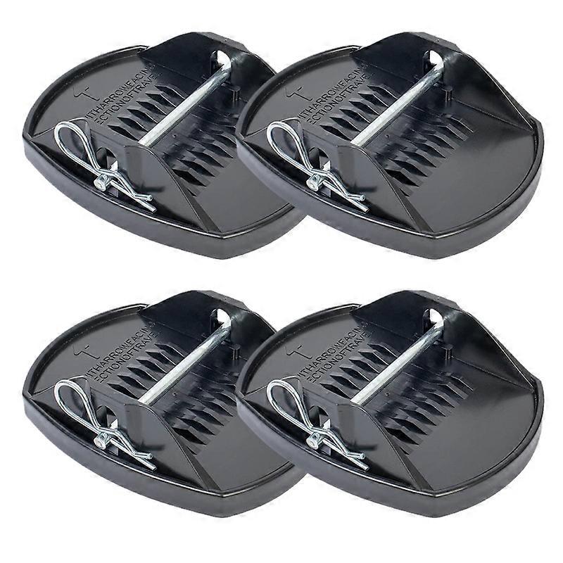 Set of 4 Heavy Duty Caravan Jack Pads, Ideal for stabilizing and preventing, No tools required