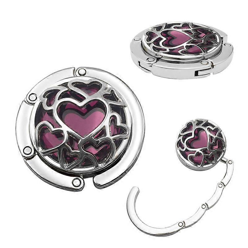 1pcs Multiple Hearts Style Premium Foldable Handbag Bag Purse Hanger