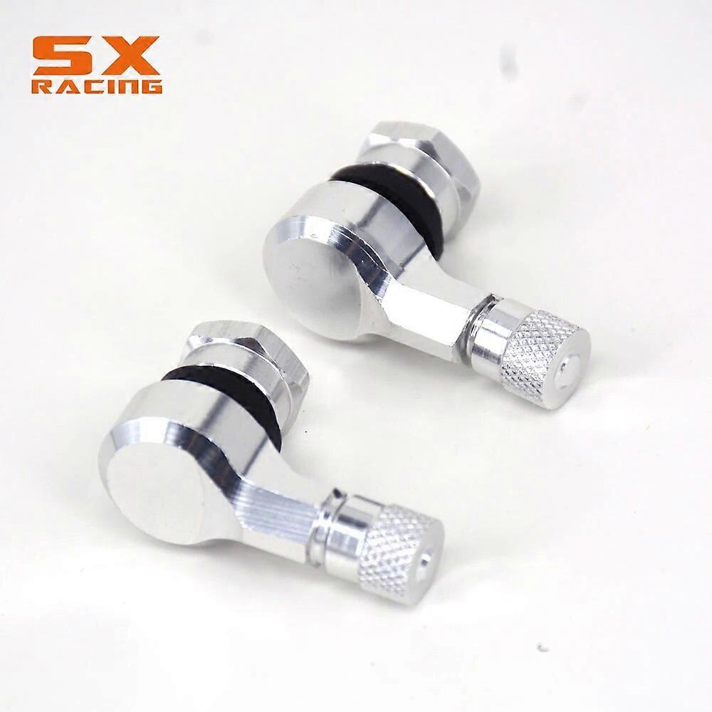 Motorsykkel CNC Universal Bule 2 STK Felghjulventil Stammer Dekk Dekkhette 90 grader For YAMAHA YZF R1 R6 FZ1 FZ6 FAZER T-MAX FJR