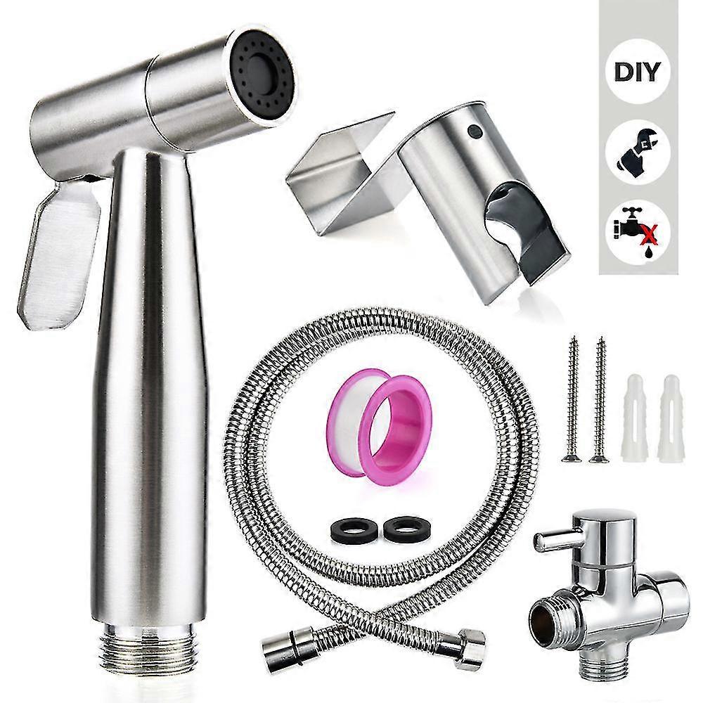 Bidet-wc-set Mit Handbrause - Hand-bidet-sprayer - Wc-duschkopf Mit Schlauch + Edelstahlhalterung Google - SNNGV