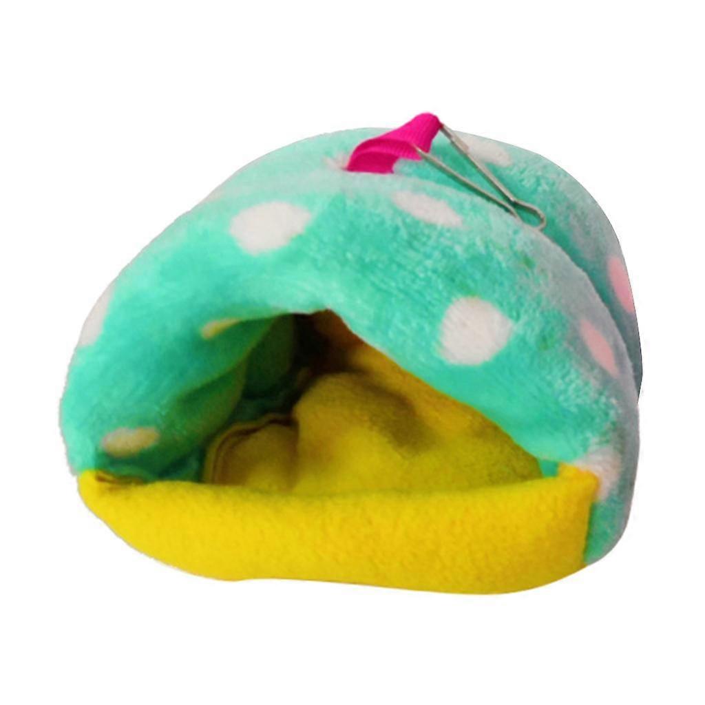 Hamster Plush Hammock Hanging Swing Bed Cave Green