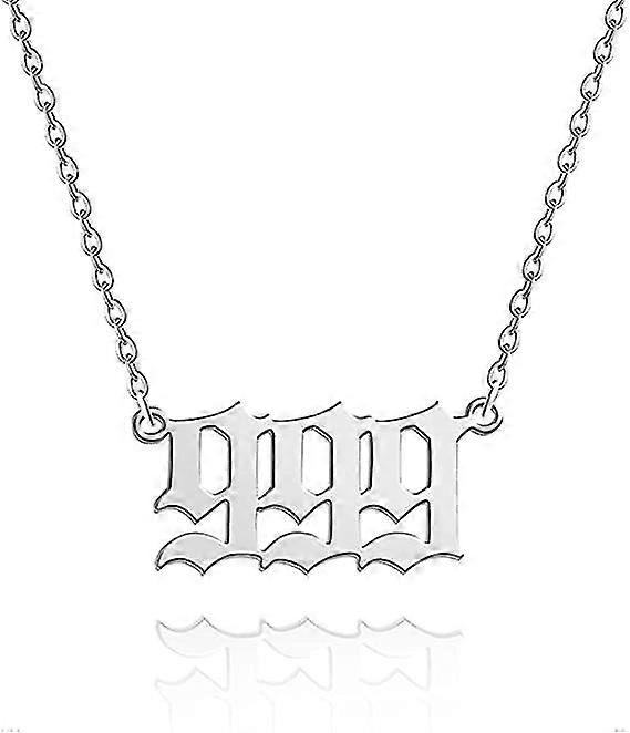 Angel Number Collier Argent / or Acier inoxydable Numérologie Bijoux