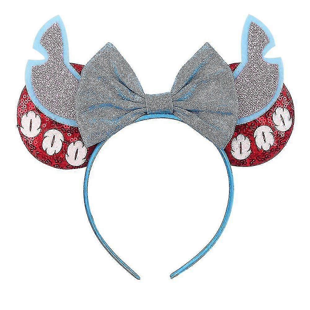 Mouse Ears Bow Headbands,glitter Party Princess Dot Ear Decoration