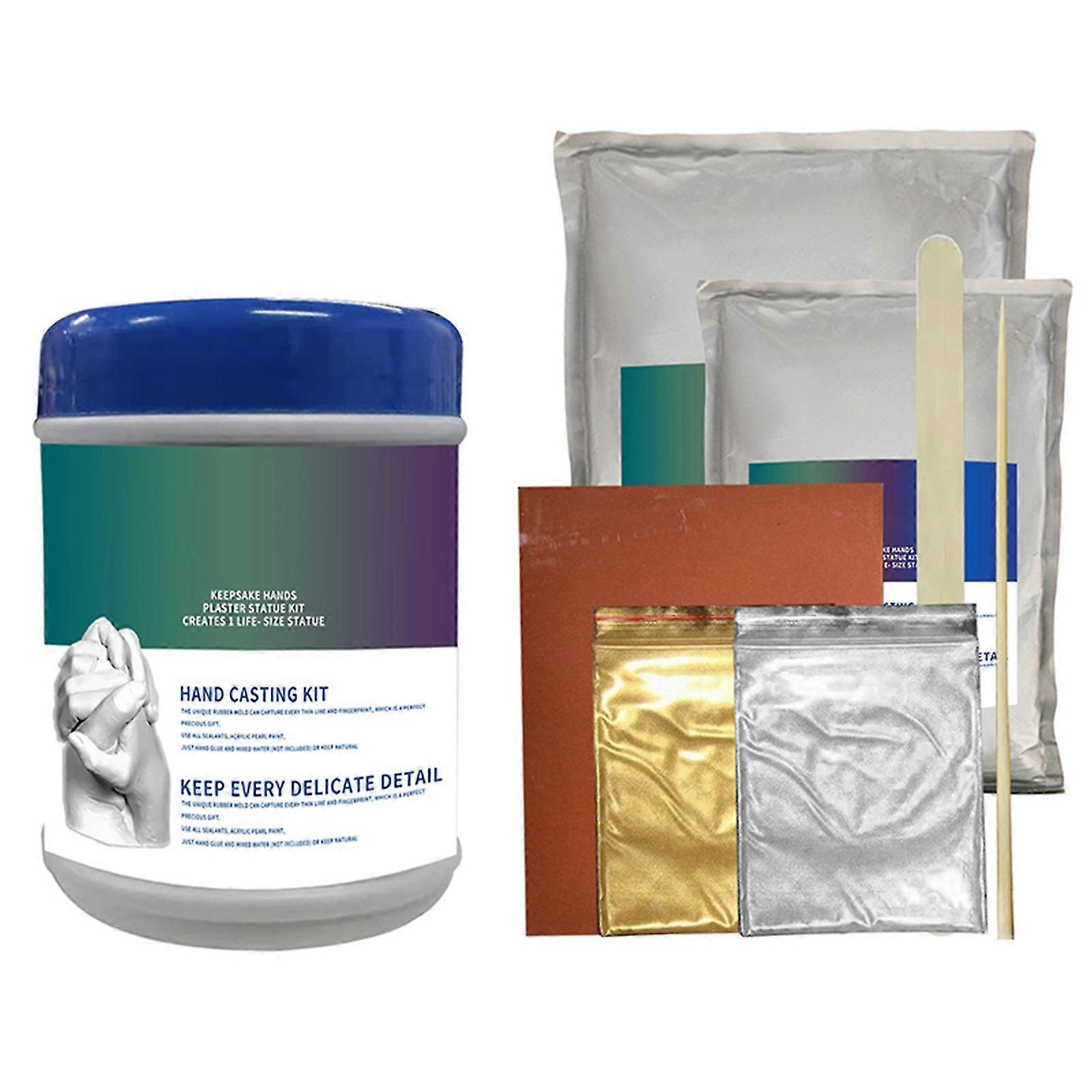 Diy  Keepsake Hand Casting  Plaster Sculptures Modeling Kit For Couples Hand Crafts