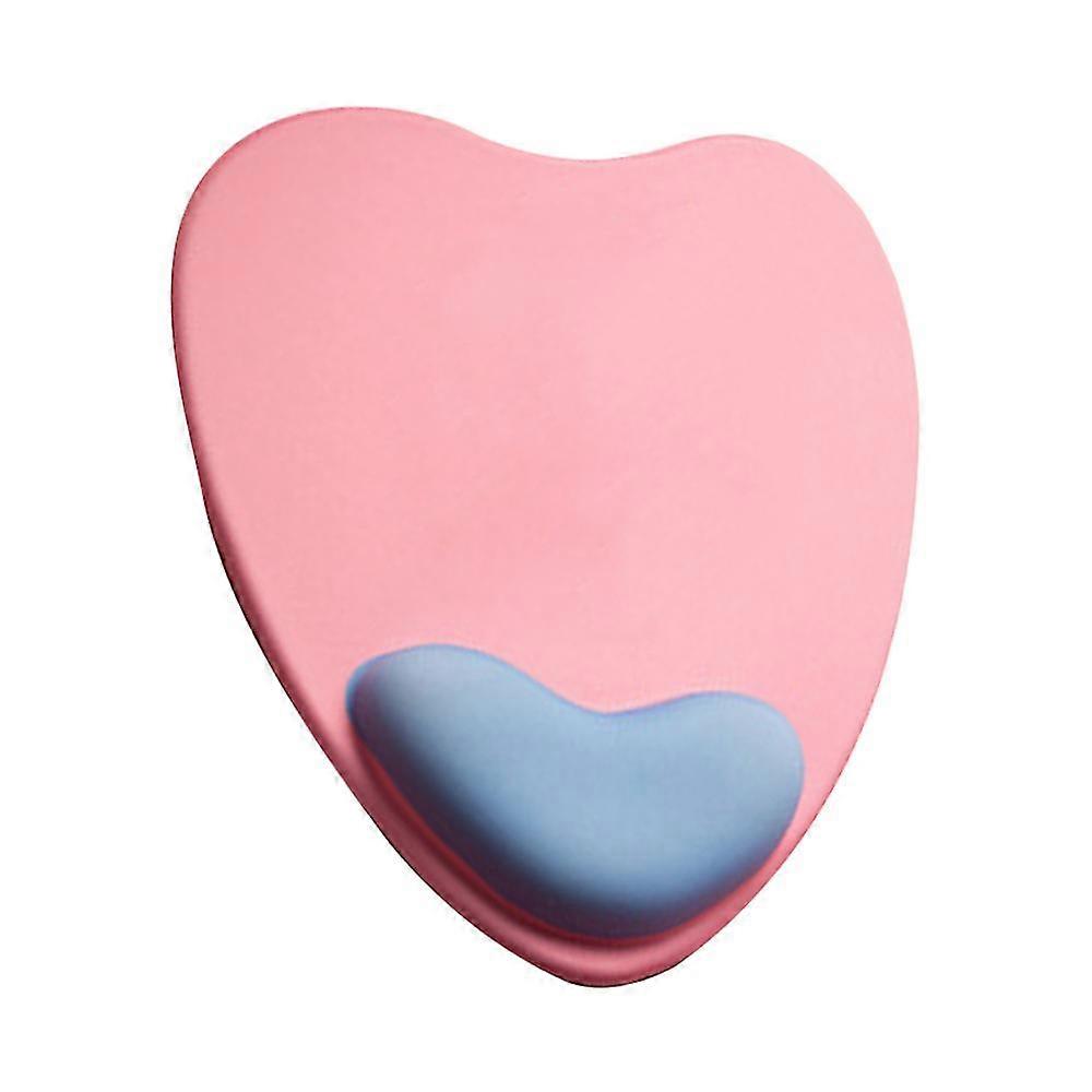 Ergonomic Heart-shaped Mouse Pad, With Gel Wrist Rest Support, Non-slip For Home Office Working