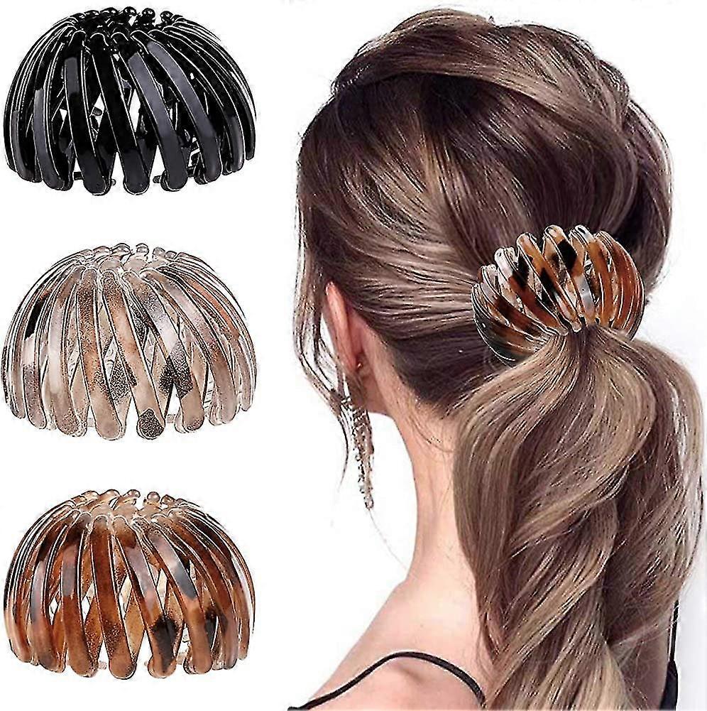 3 قطع مشابك شعر للنساء ، دبابيس شعر كبيرة كليب شعر