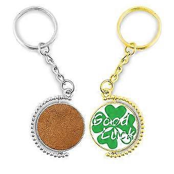 Leather Bstract Esign Key Chain Ring Accessory Couple Keyholder Lucky