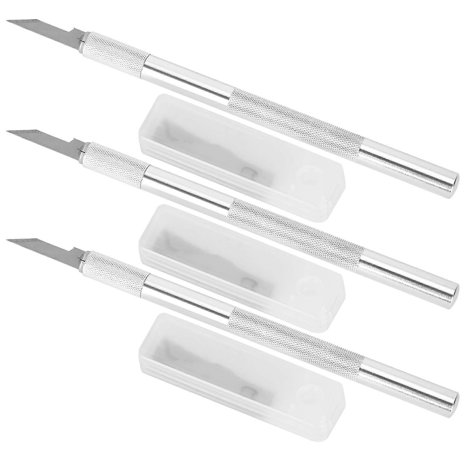 3er Set Bastelmesser, Schnitzmesser, Stempel, DIY-Kunstwerk, Edelstahl, Mehrzweck-Schneiden, JS306