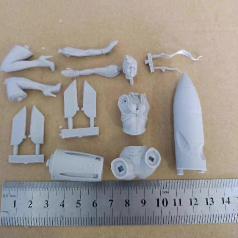 Femme soldat résine Figure 1/24 Maquette Kit jouets non peints et non assemblés