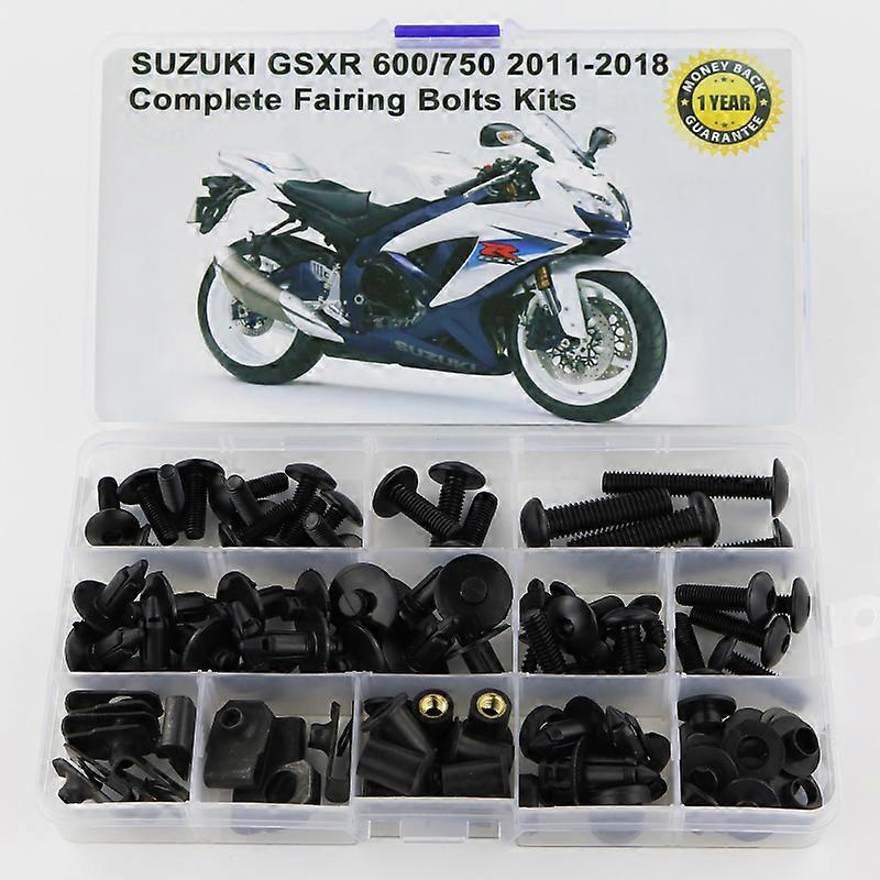 Τακτοποίηση για Suzuki GSXR600 GSXR 750 GSX-R600 GSX-R750 2011-2018 Μοτοσικλέτα πλήρης πλήρης φέρινγκ Kit Steel