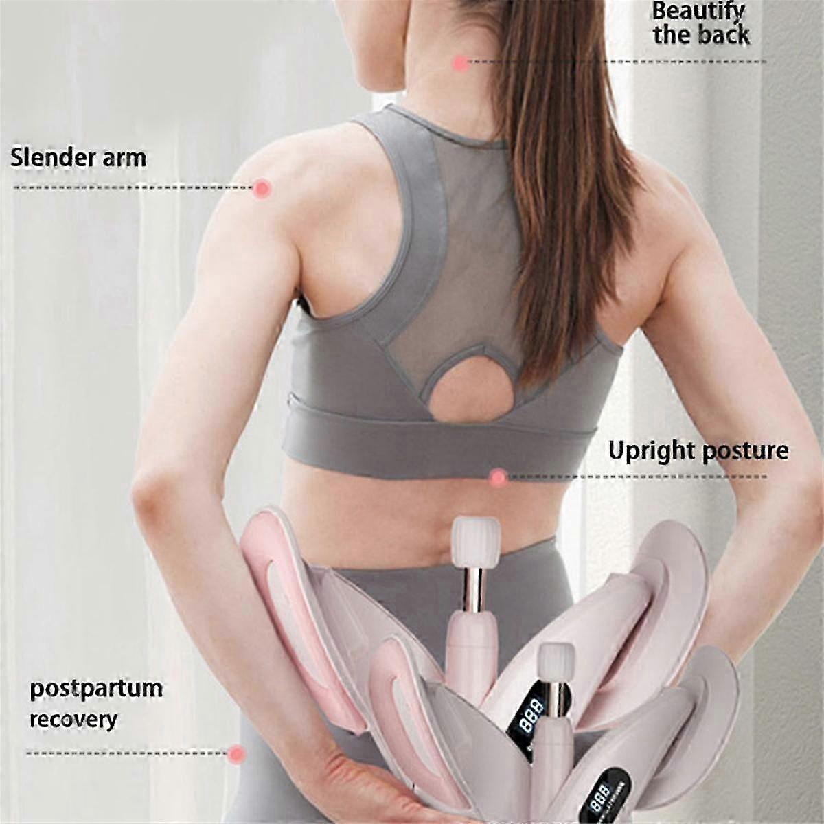 مدرب أرضية الحوض للفخذ الرئيسي مقاومة قابلة للتعديل + جهاز تمارين مضادة للنساء وردي