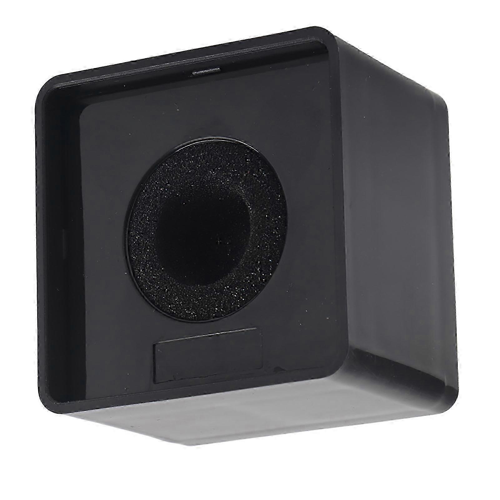 Microphone Square Station Compact Portable Black ABS for Interview Meeting 41mm