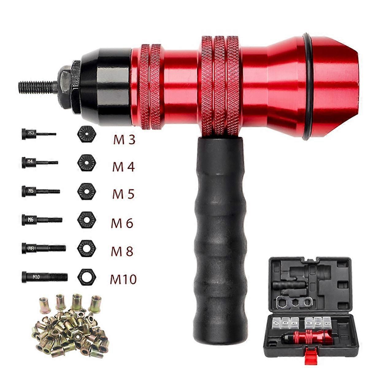 Electric Rivet Tool Rivet Nut Tool Electric Rivet Nut Adapter M3 M5 M6 M8 M10 Manual Riveter Tool