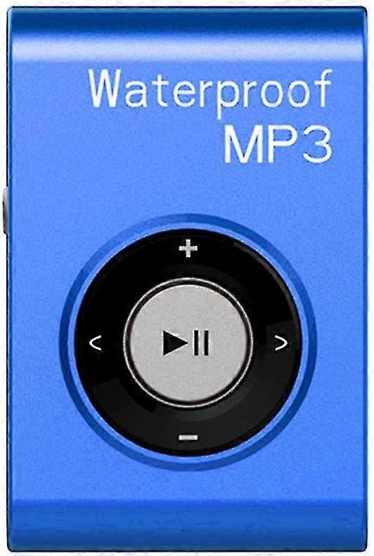 Ipx8 imperméable à l’eau Natation Lecteur MP3 Intégré 8gb Mp3 Musique avec Fm Radio Casque Hi-Fi pour Plongée Surf Sports Sous-marins Course - Bleu