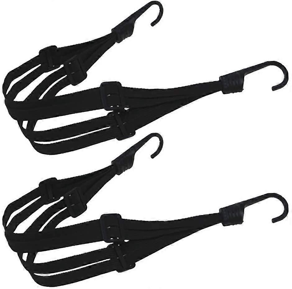 2 Pcs Bike Strap, Adjustable Elastic Bicycle Bungee Cords With Hooks For Bicycle