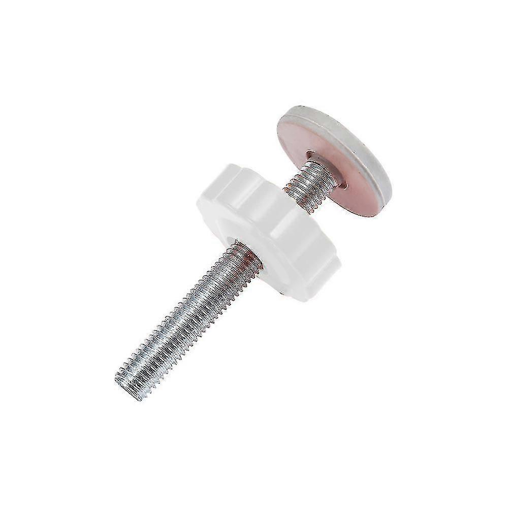 2 Pcs Threaded Pin Push Rods For Stair Gate (White) -DF