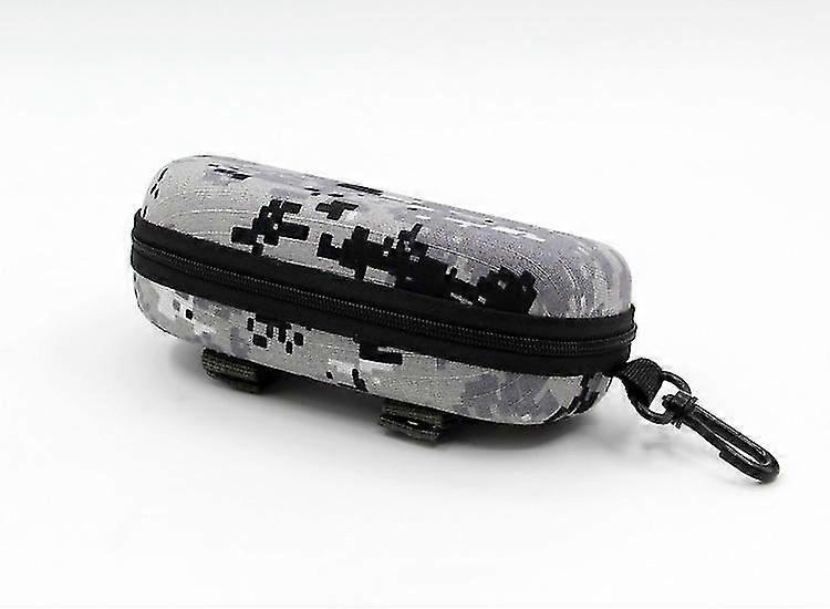 Gray,tactical Molle Glasses Carrying Case Outdoor Hard Portable
