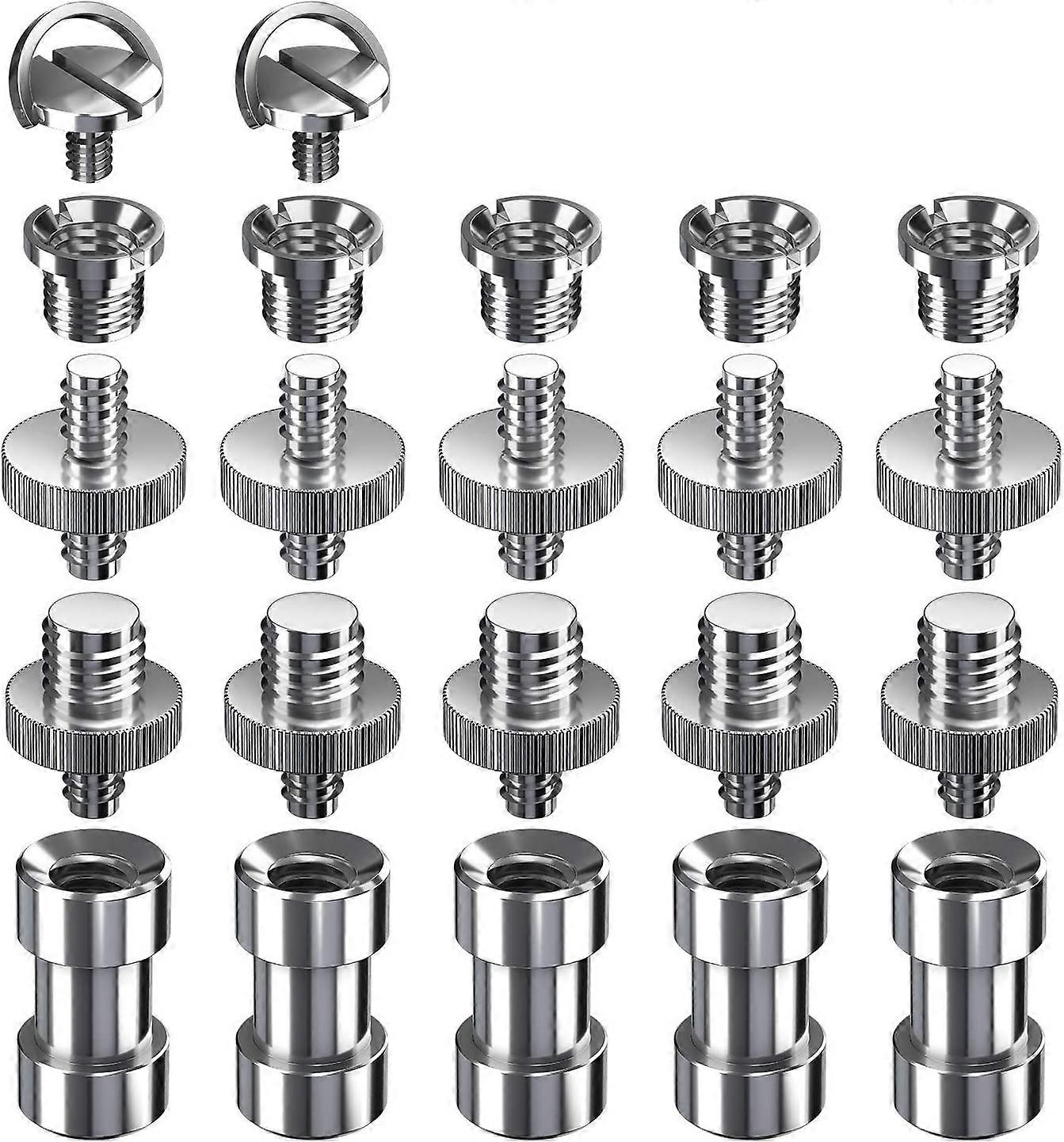 Adapter screw, 22 screws 1/4 "to 1/4", 3/8 "to 1/4" tripod threaded screw tripod converter tripod flasher