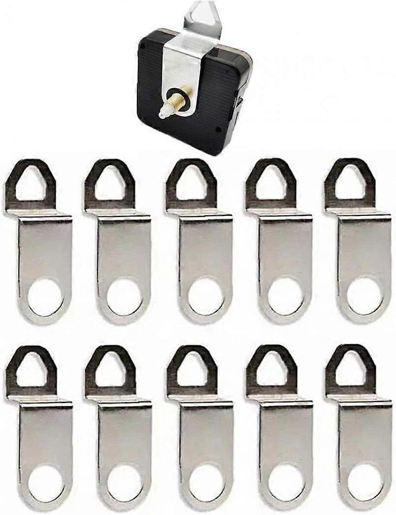 10pcs Replacement Clock Hooks Clock Movement Mechanism Metal Hanging Accessories