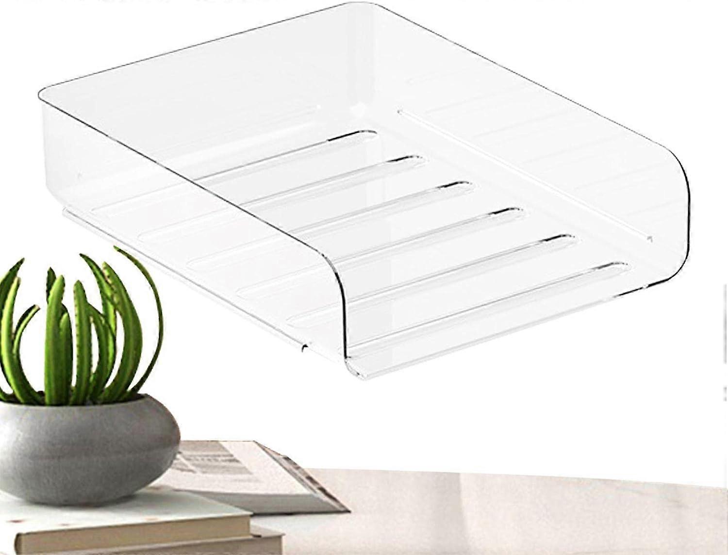 Desktop File Organizer | Desktop File Sorting Organizer with Open Mouth | Space Saving Non Slip Organizing Drawer for Desktop, Shelves, Study