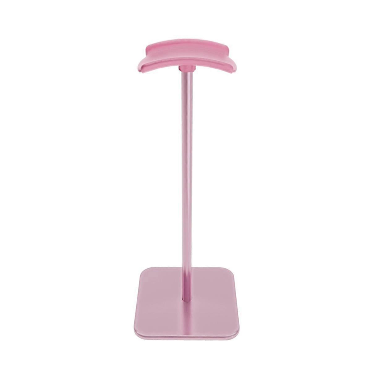 Headphone Stand Display Rack Removable Desktop Earphone Hanger Aluminum Alloy Vertical Bracket for Headphone Pink