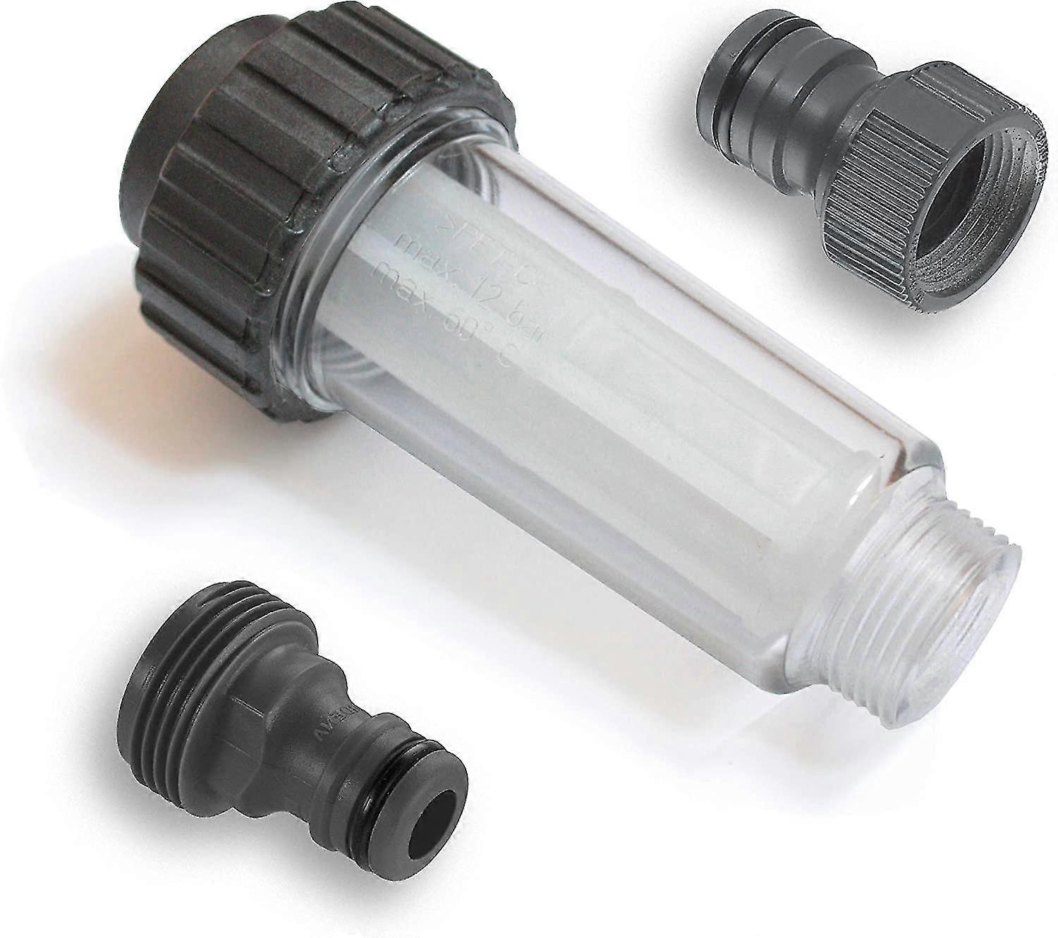 Water Filter With Push-in Fitting | For Pressure Washer Cliparto 3/4" Connection | Compatible With Karcher 4.730-059.0