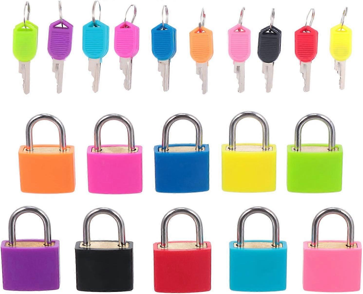 Mini Key Locks Mini Suitcase Luggage Sets 10pcs Mini Locks Mini Mini Locks with Keys Mini cam Lock with Keys Suitcase Outdoor Sets Sets Sets Sets Lugg