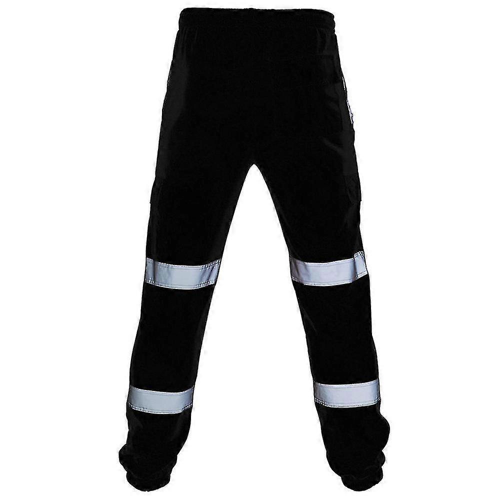 HerrenHigh Visibility Reflektierende Color Block Hosen Wandern Sicherheit Arbeitskleidung Hosen