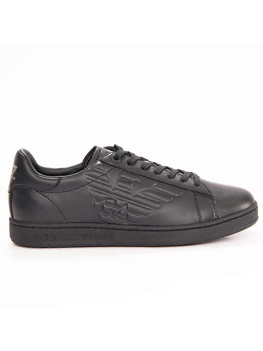 Basket EA7 Logo Embossed Men Black