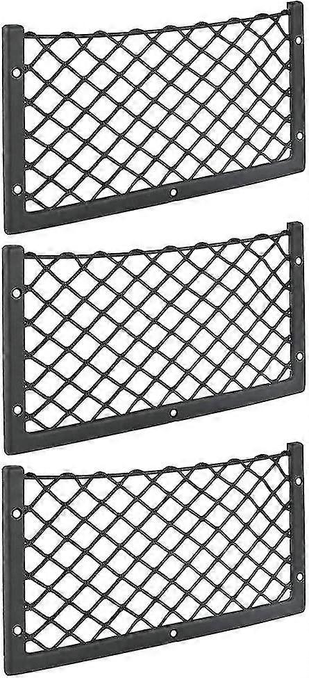3 Pack Car Storage Net 36 X 18cm High Elasticity Storage Net For Luggage Magazines T4 T5 T6 For Van Caravan Motorhome Truck