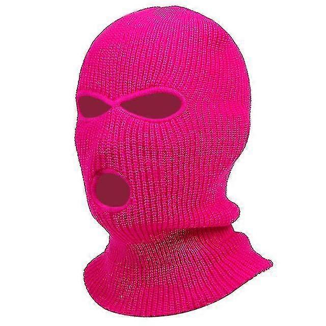 3 otwory Zimowa ciepła maska kominiarki Unisex