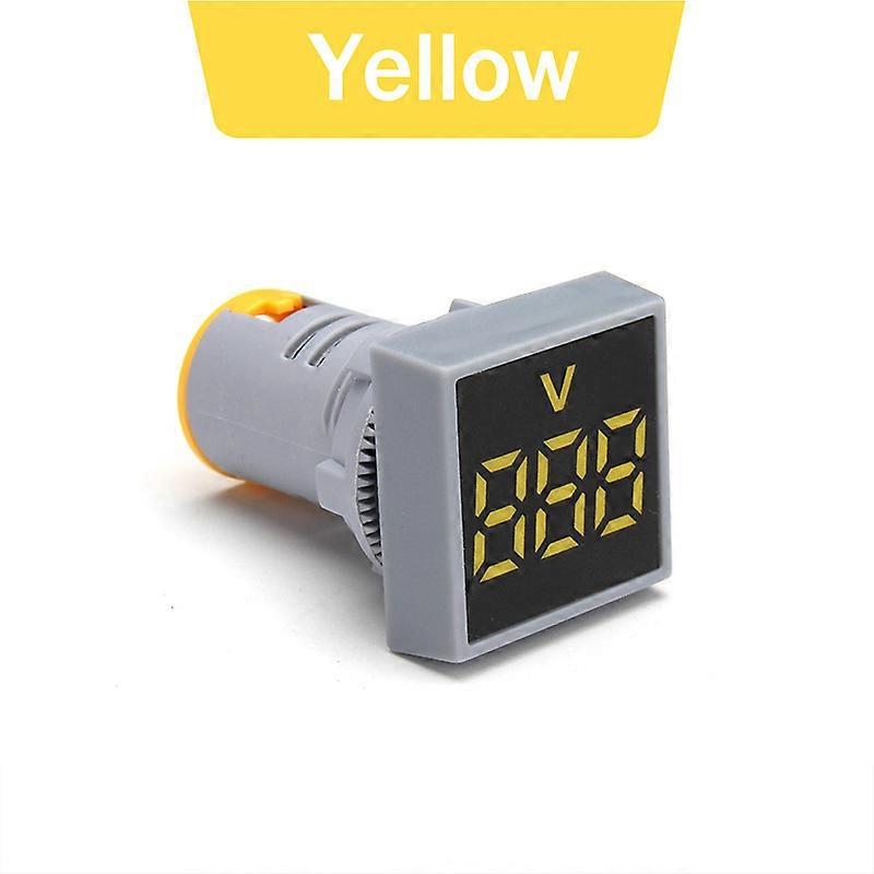 1 قطعة 22 مم الفولتميتر LED مؤشر الجهد الرقمي ضوء AC 12-500V مربع لوحة اختبار الجهد أحمر أزرق أصفر أخضر أبيض