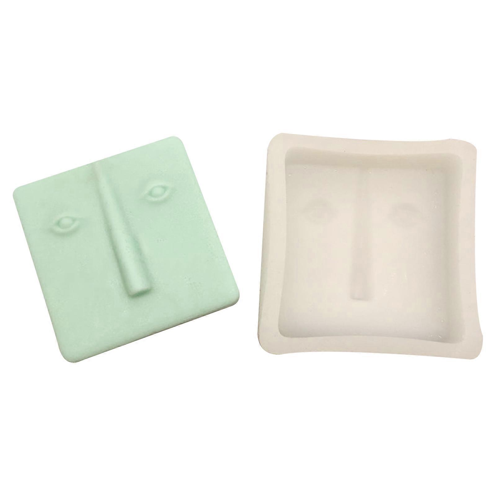 Abstract Face Shape Candle Mold Portrait Plaster Sculpture Mold Easy to Demold
