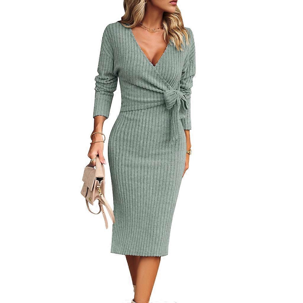 Kleid mit V-Ausschnitt für Damen