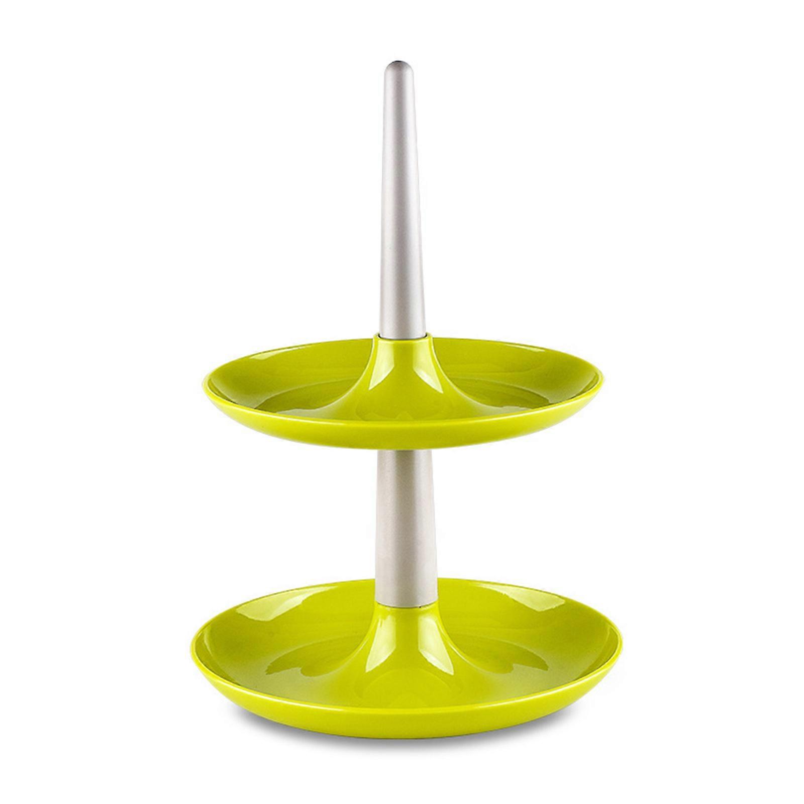 2 Tier Storage Tray Candy Biscuit Cupcake Shelf Multifunction Container