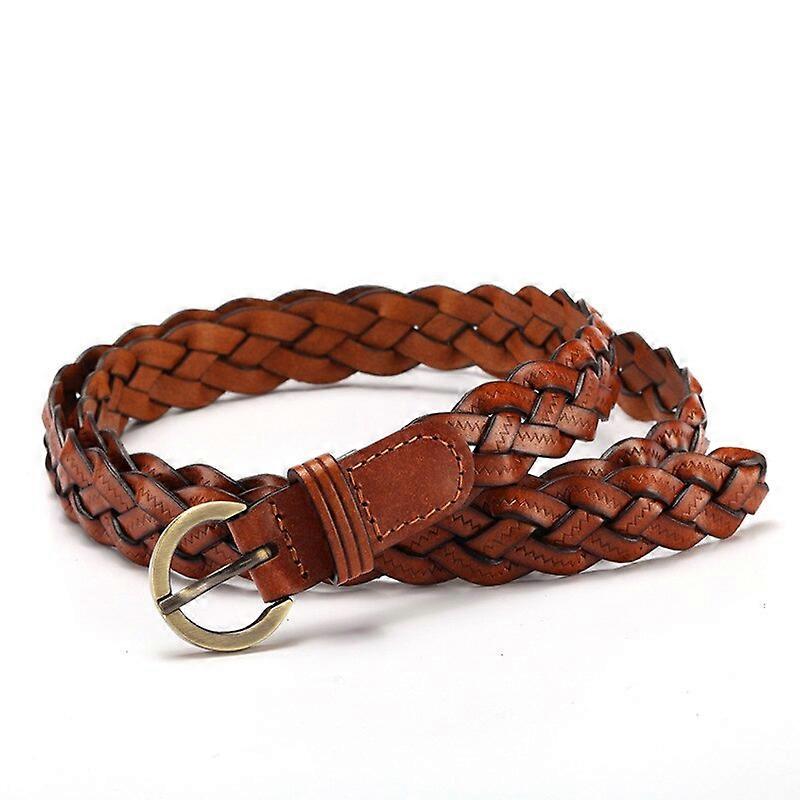 Ceinture d’armure de peau de vache pour les femmes Ceinture tressée Mode la plus récente pour la robe Dames Femmes Femmes Boucle à broche BeltBelts