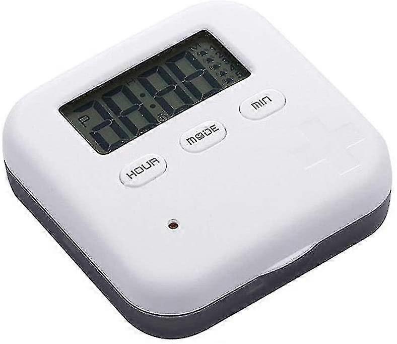 Portable Pill Manager With Electronic Timed Alarm Reminder (grey)