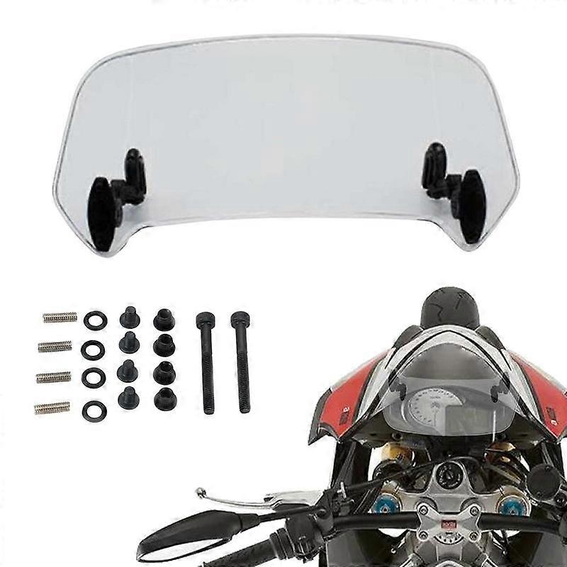 Clip On Windshield Extension Heightened Windscreen Extender For Motor Transparent Windshield Deflector For Most Motorcycle