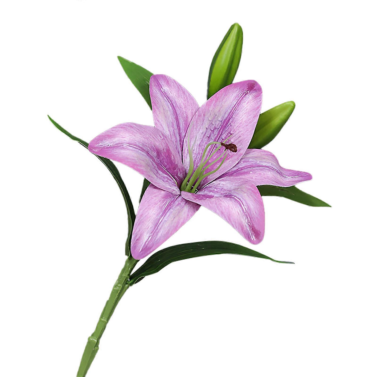 Artificial Flower Multicolor Multipurpose Gift Creative 38cm Durable Cloth Simulation Lily Flowers