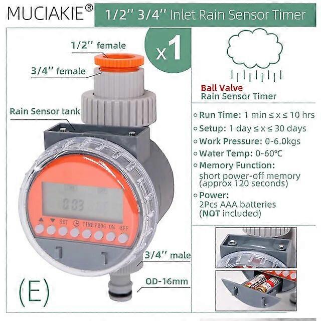 Water Timers Type A Tuya Intelligent Watering Timers Manual/WIFI Cellphone RemoteDrip Device Smart Life Garden Automatic Irrigation System