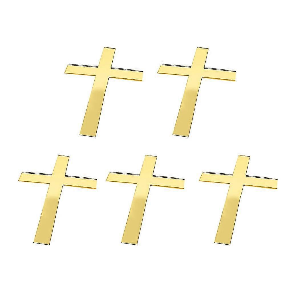 5 قطع الصليب الاكريليك كعكة القبعات العلوية الحلي الزخرفية الحرف اليدوية الديكور