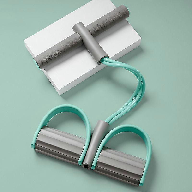Green Gray Multifunctional Bands Upgrade 6 Tubes Fitness Elastic with Pedals Grips Latex Stretch Ropes Resistance Equipment for Home