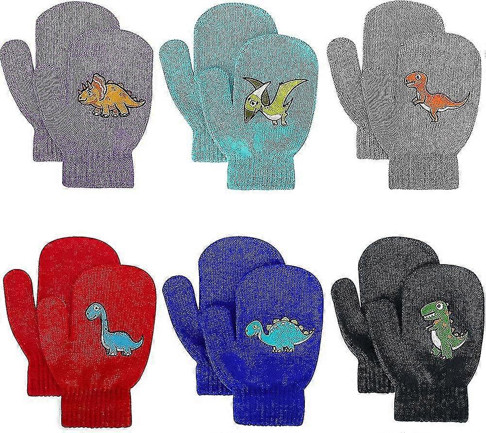 Stretchvantar för småbarn - Småbarnsvantar Barn Vinter Varm stickad Magi Present