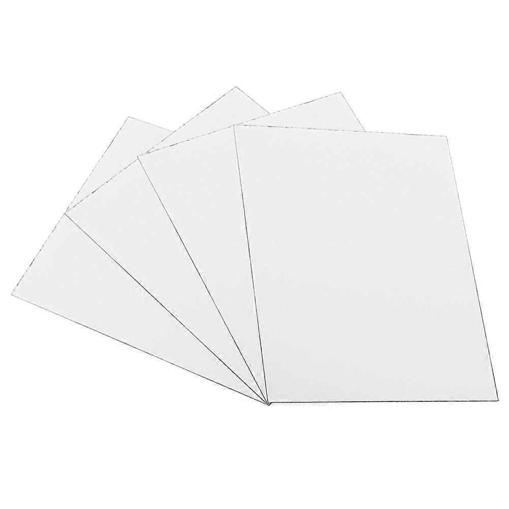 4pcs Mirror Stickers Self Adhesive Wall Mirror Acrylic Frameless Mirror Tile